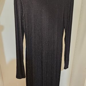 Elegant Black Long Sleeve Dress
